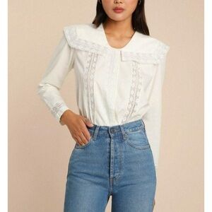 Rouje | Tops | Nwt Rouje Tildo Blouse In Fleur Vintage Khaki 